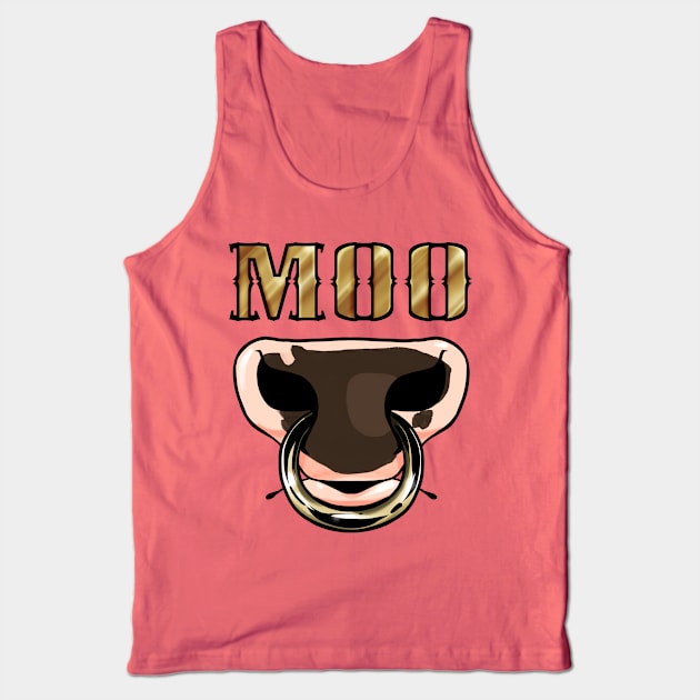 Moo Tank Top by Pawgyle